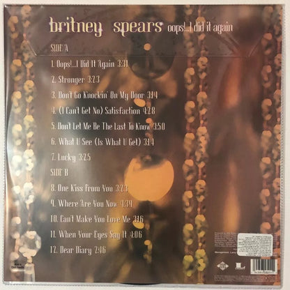 Britney Spears Oops ... I Did It Again Picture Lp Vinyl