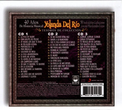 Yolanda Del Rio Tesoros De Coleccion Box 3 Discos Cd