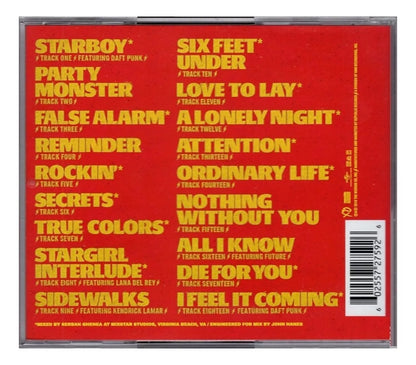 Starboy - The Weeknd - Disco Cd - (18 Canciones)