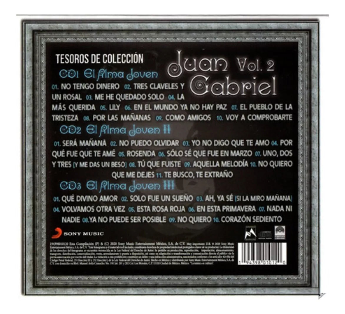 Juan Gabriel Tesoros De Coleccion Vol 2 Boxset 3 Discos Cd