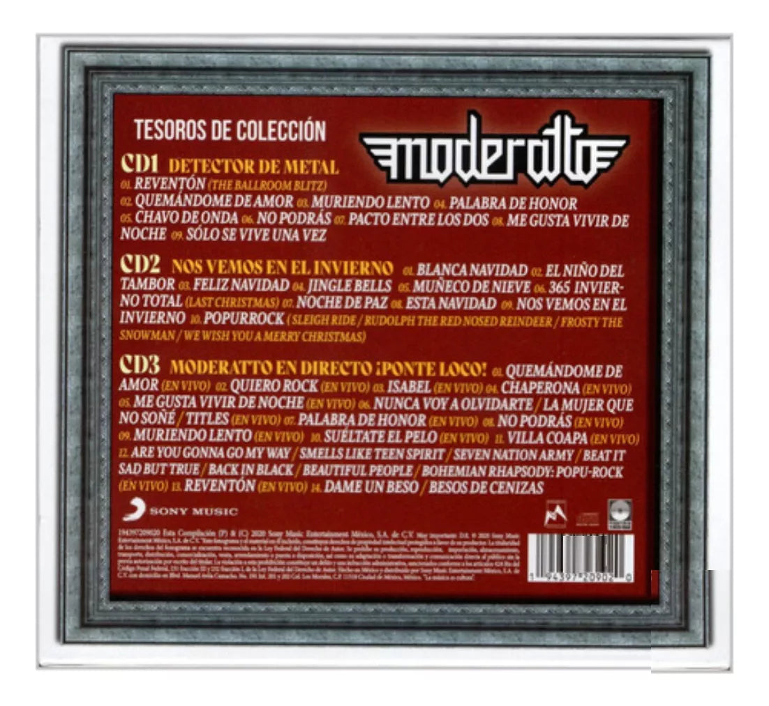 Moderatto Tesoros De Coleccion Box 3 Discos Cd