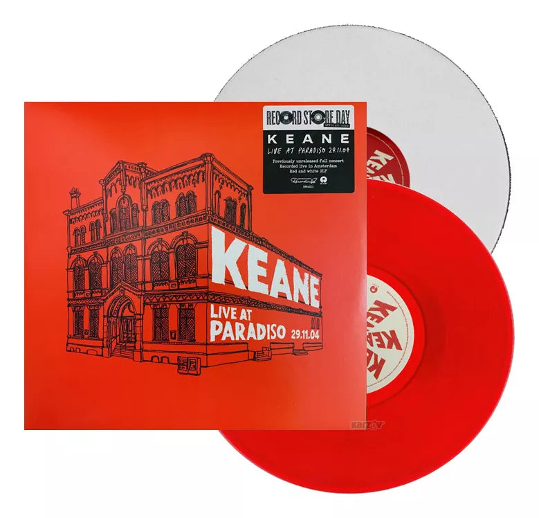 Keane Live At Paradiso RSD 2024 Importado Red & White Lp Vinyl