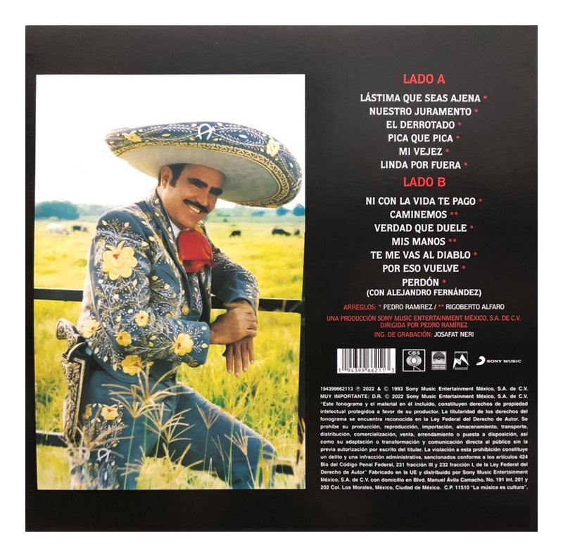 Vicente Fernandez Lastima Que Seas Ajena Lp Vinyl