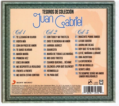 Juan Gabriel Tesoros De Coleccion Vol 1 Boxset 3 Discos Cd