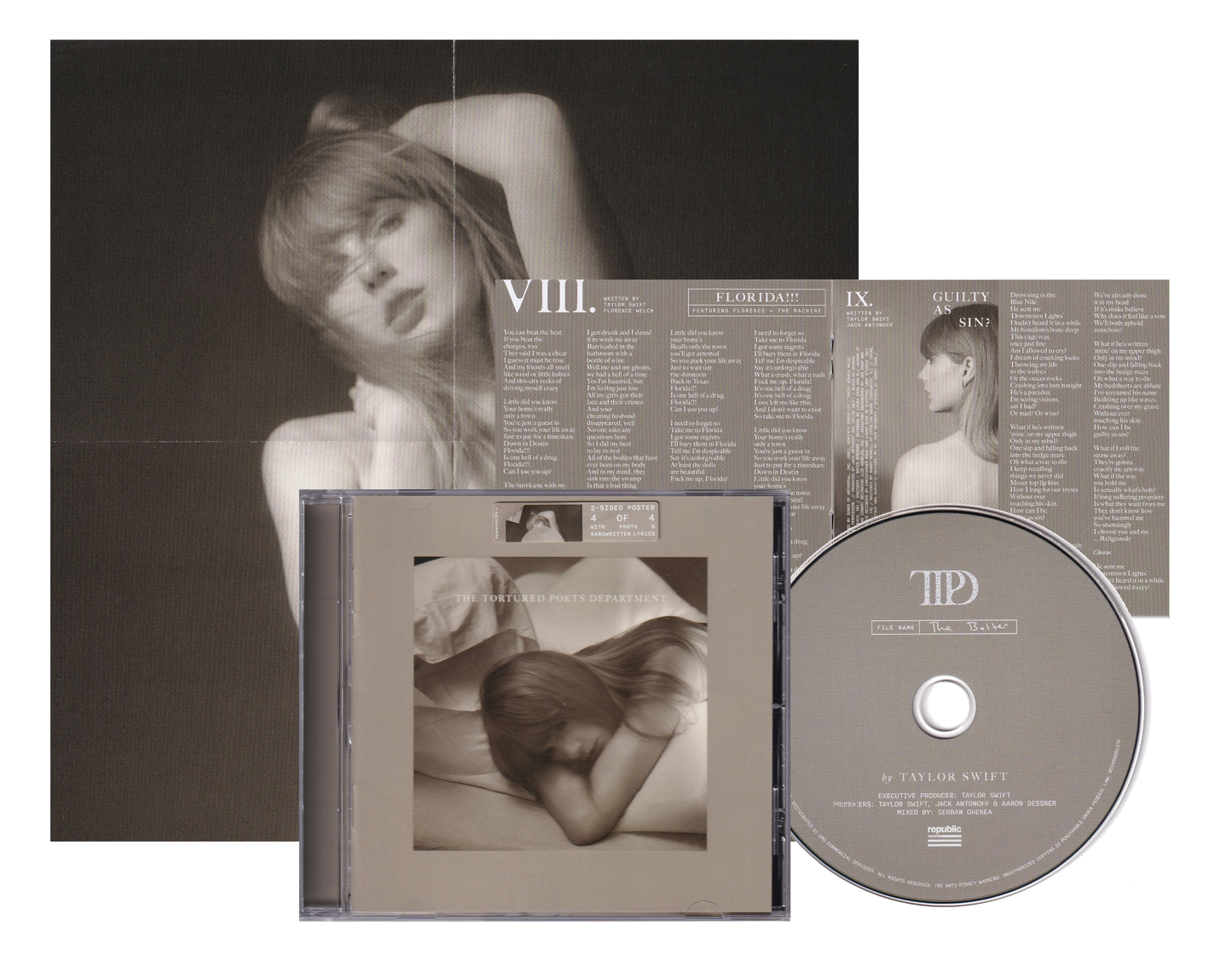 Taylor Swift Tortured Poets Department The Bolter Disco Cd