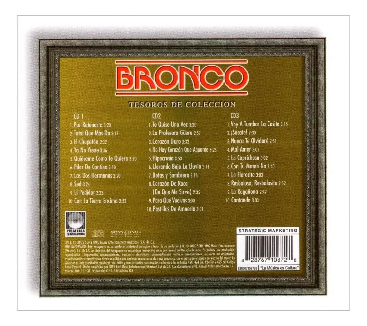 Bronco Tesoros De Coleccion Box Set 3 Discos Cd