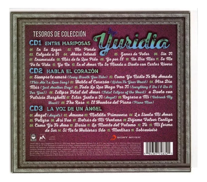 Yuridia Tesoros De Coleccion 3 Discos Cd