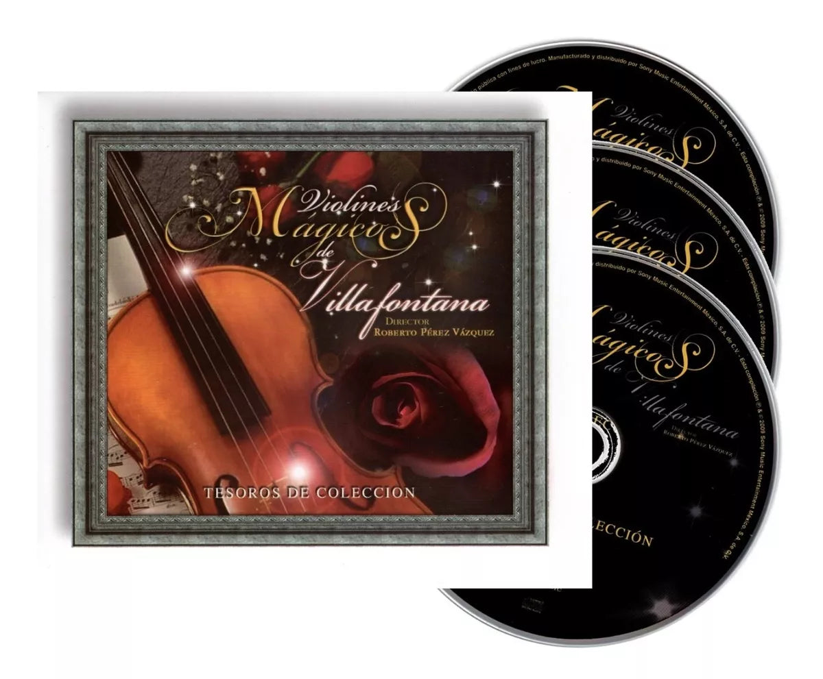 Violines Magicos De Villafontana Tesoros Coleccion Box 3 Discos Cd