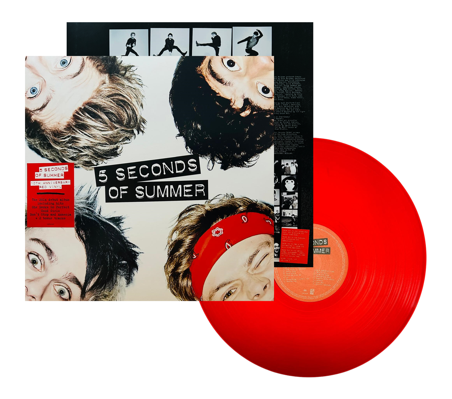 5sos 5 Seconds Of Summer 10th Anniversary Rojo Red Lp Vinyl