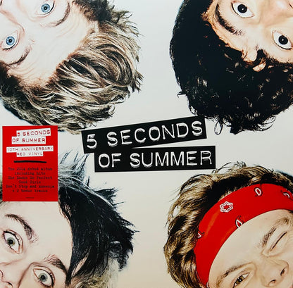 5sos 5 Seconds Of Summer 10th Anniversary Rojo Red Lp Vinyl