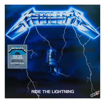 Metallica - Ride The Lightning - Remastered - Azul Lp Vinyl