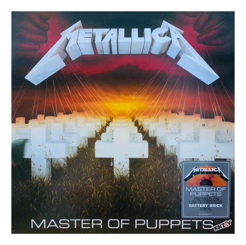 Metallica Master Of Puppets Limited Edition Battery Brick Lp Vinyl