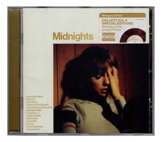 Taylor Swift Midnights Mahogany Edition Disco Cd