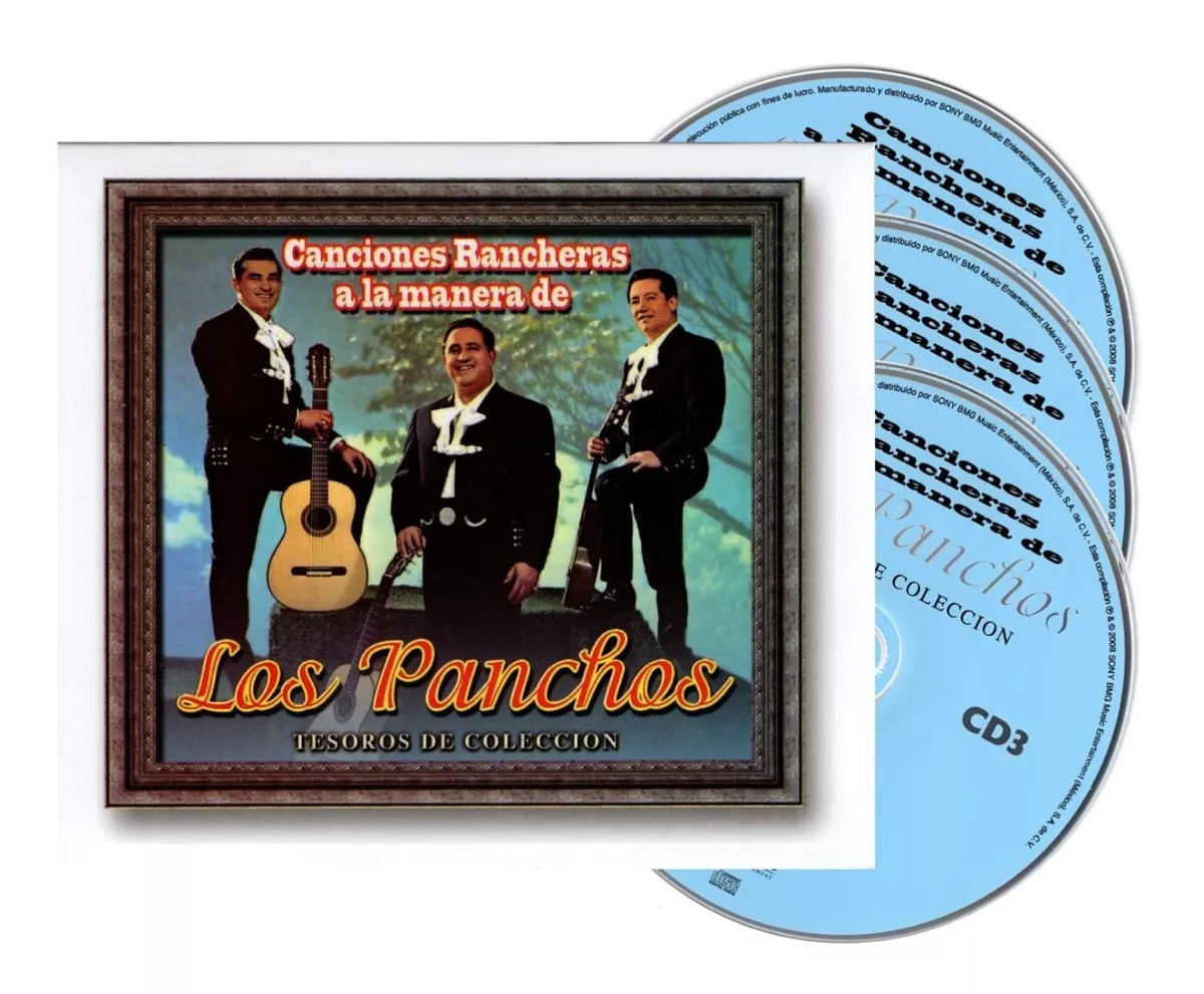 Los Panchos Tesoros De Coleccion Box 3 Discos Cd