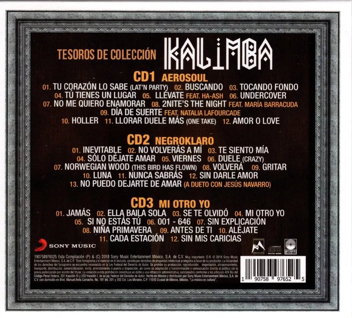 Kalimba Tesoros De Coleccion Box 3 Discos Cd