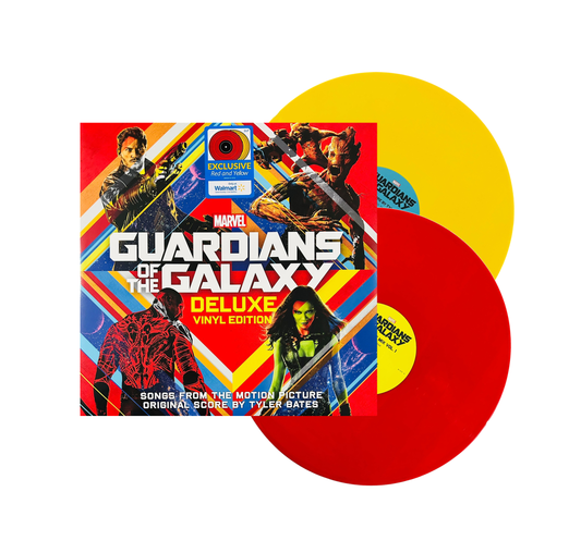 Guardians Galaxy Soundtrack Deluxe Red & Yellow Lp Vinyl