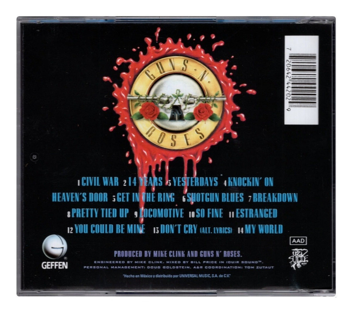 Guns N Roses Use Your Illusion 2 Disco Cd