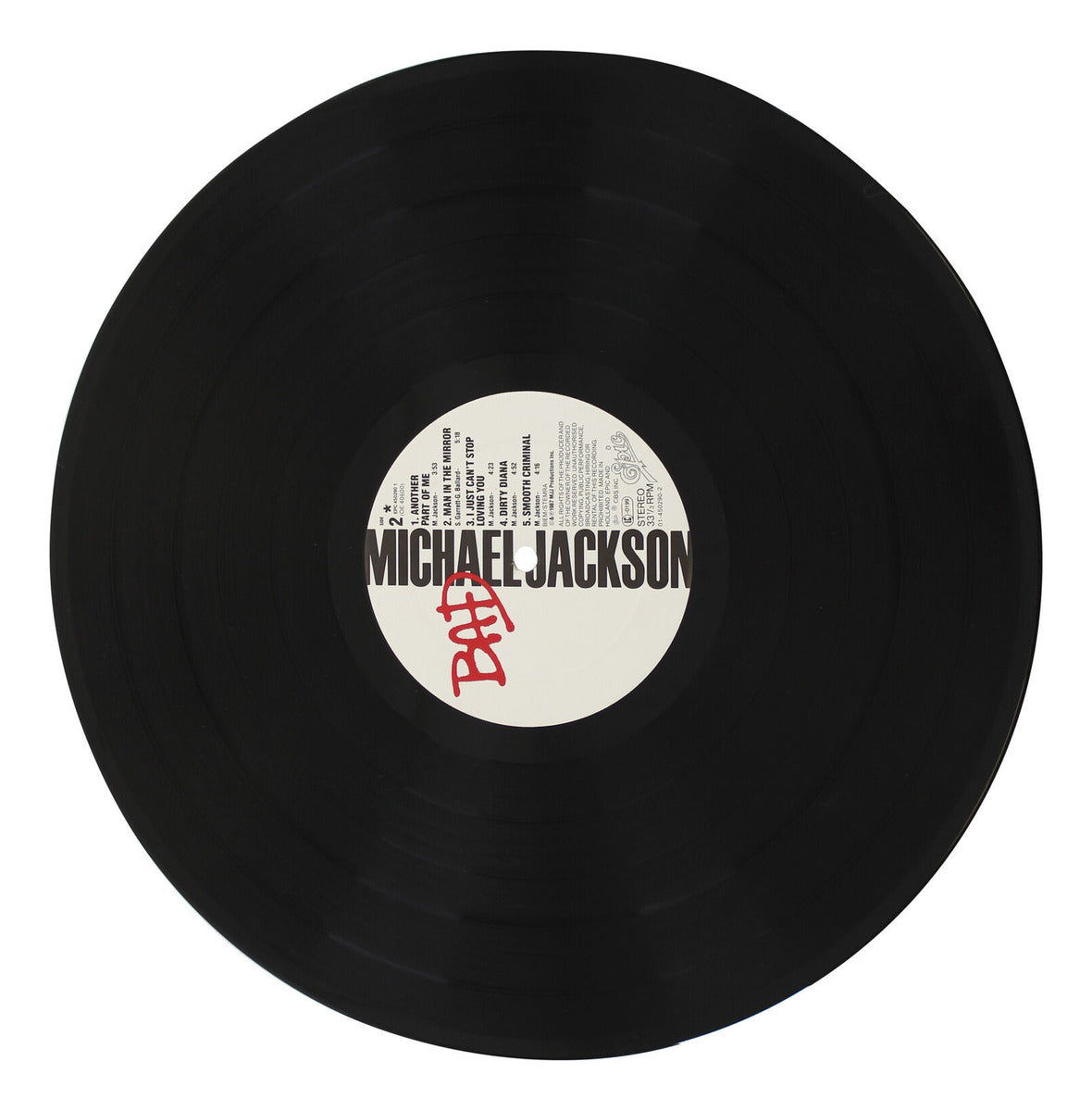 Michael Jackson Bad Importado Lp Vinyl