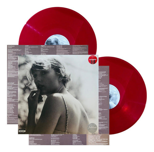 Taylor Swift Folklore Rojo Red 2 Lp Vinyl