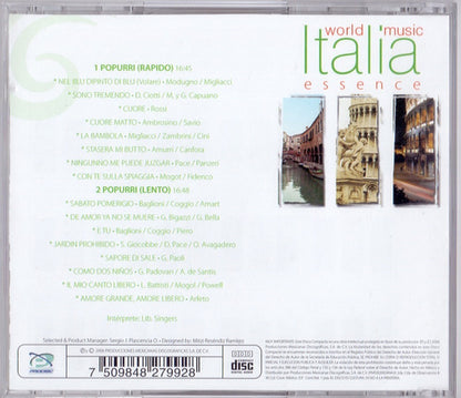 World Music Italia Essence  2 Canciones Disco Cd