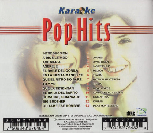 Thalia , Kabah Pop Hits Karaoke Disco Cd