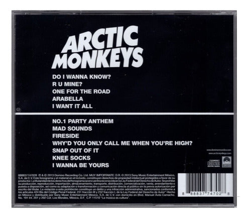 Arctic Monkeys - Am - Disco Cd - Nuevo (12 Canciones)