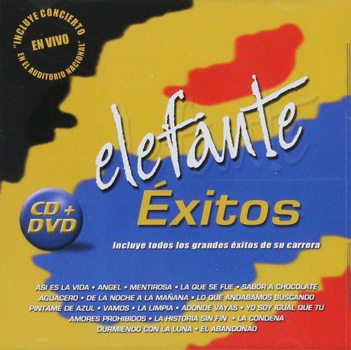 Elefante Exitos Incluye Concierto En Vivo 2 Discos Cd + Dvd