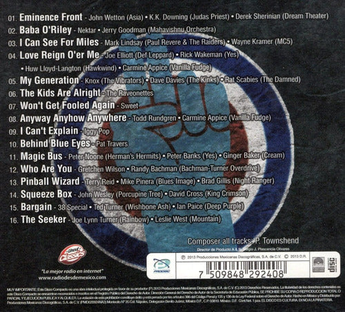 Who Are You All Star Tribute To The Who Disco CD