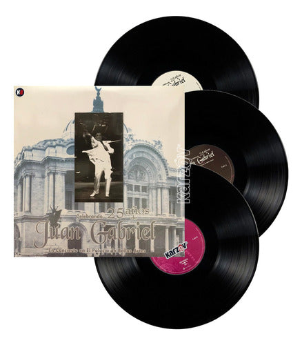 Juan Gabriel Celebrando 25 Años En Bellas Artes 3 Lp Vinyl