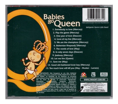 Babies Go Queen Rock Para Bebes Disco Cd