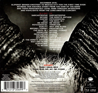 Slipknot Day Of The Gusano 2 Discos Cd + Blu-ray