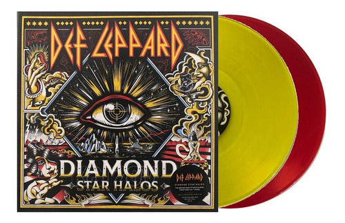 Def Leppard Diamond Star Halos 2 Lp Acetato Vinyl