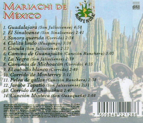 Mariachi De Mexico Arriba Juarez Disco Cd