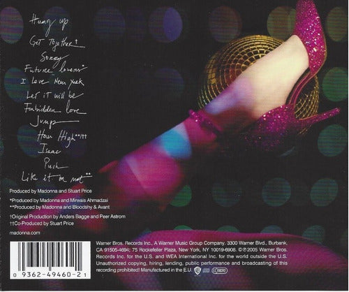 Madonna Confessions On A Dance Floor Disco Cd