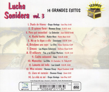 Lucha Sonidera Vol. 3 Disco Cd