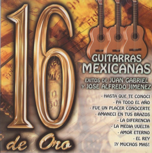 16 Oro Guitarras Mexicanas Disco Cd