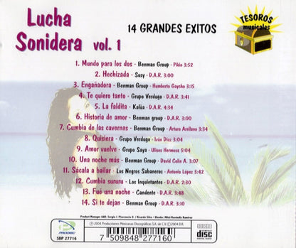 Lucha Sonidera Vol. 1 Disco Cd