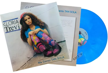 Gloria Trevi Me Siento Tan Sola Azul Blue Lp Vinyl