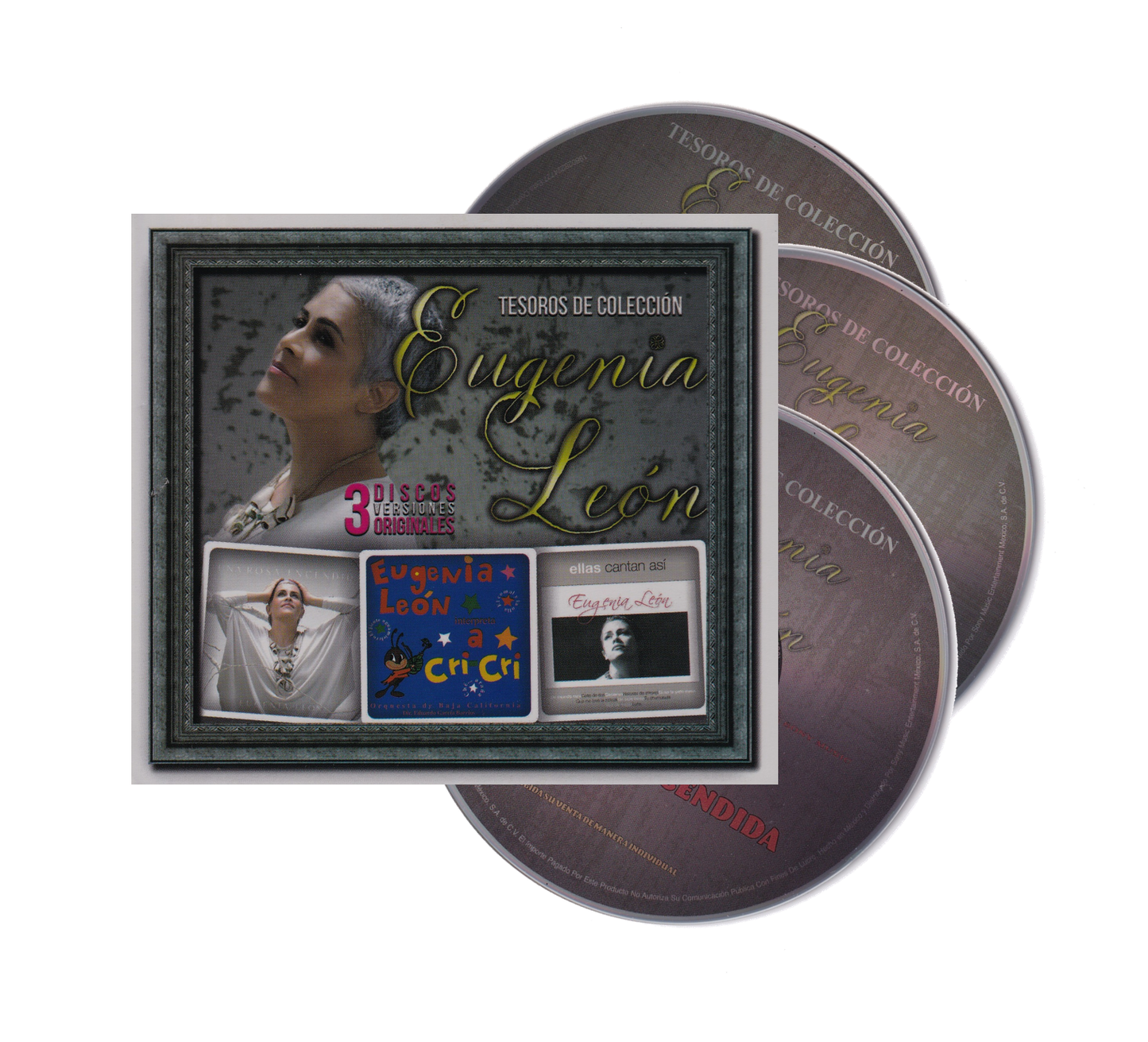 Eugenia Leon Tesoros De Coleccion Box 3 Discos Cd