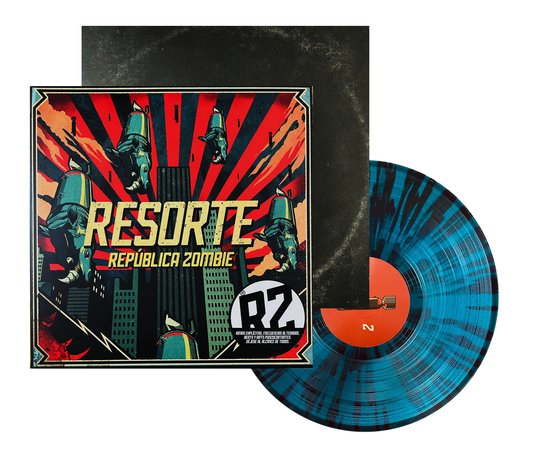 Resorte Republica Zombie Blue & Black Splatter Lp Vinyl