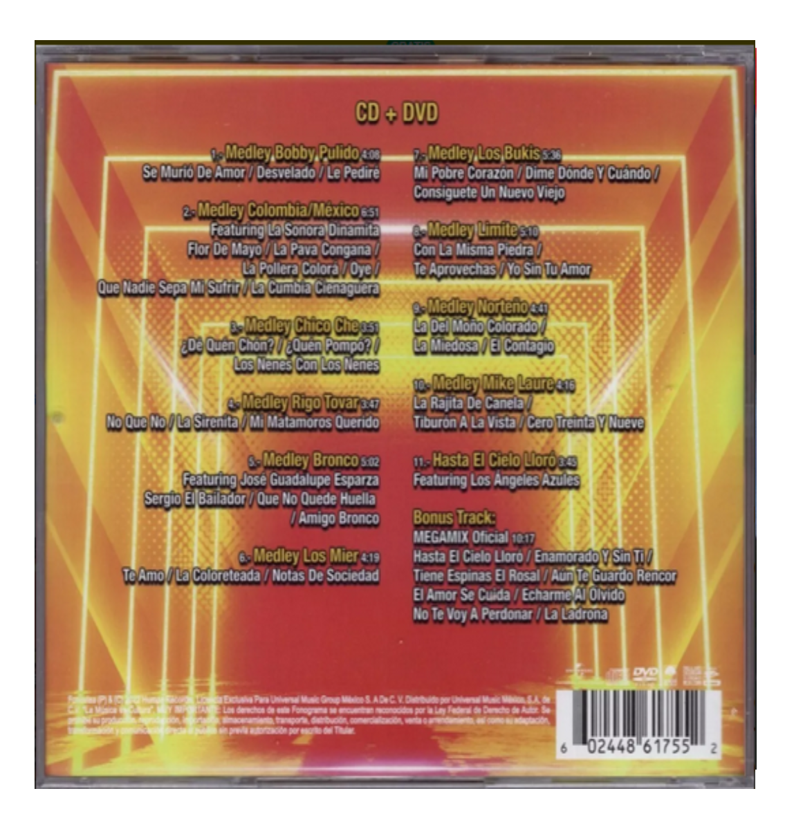 Grupo Cañaveral Megamix Disco Cd + Dvd