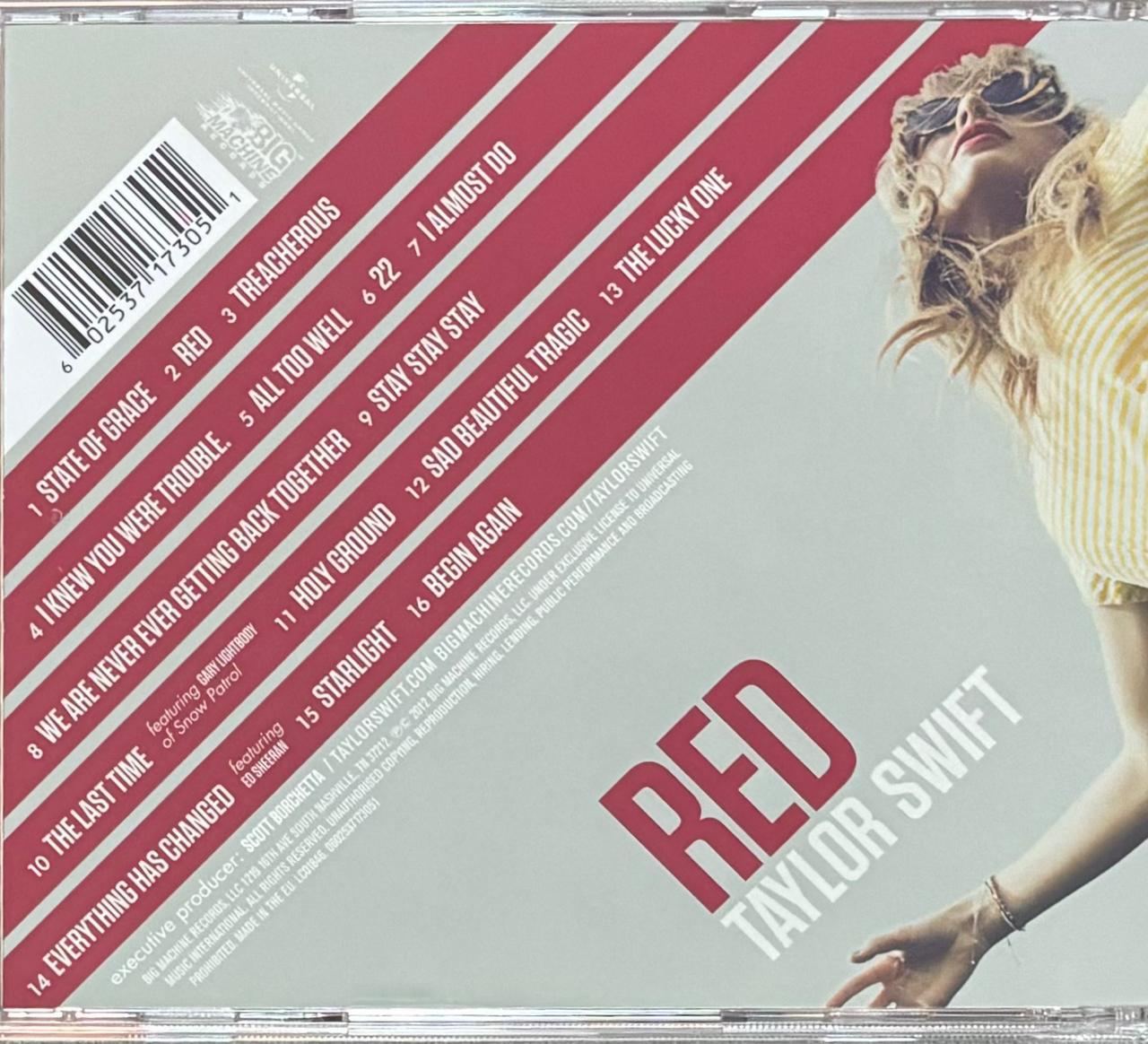 Taylor Swift Red Disco Cd