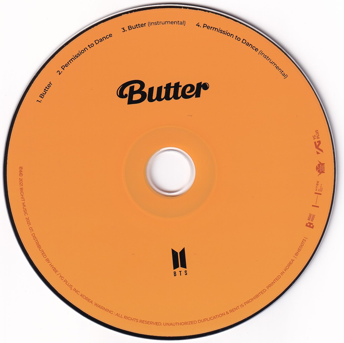 Bts Butter K-pop Komca Album Full Box Version Cream