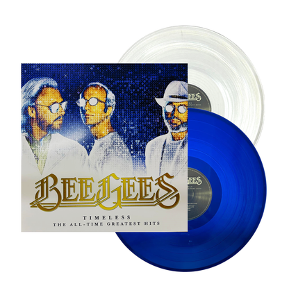 Bee Gees Timeless All Time Greatest Hits Blue Clear 2 Vinyl