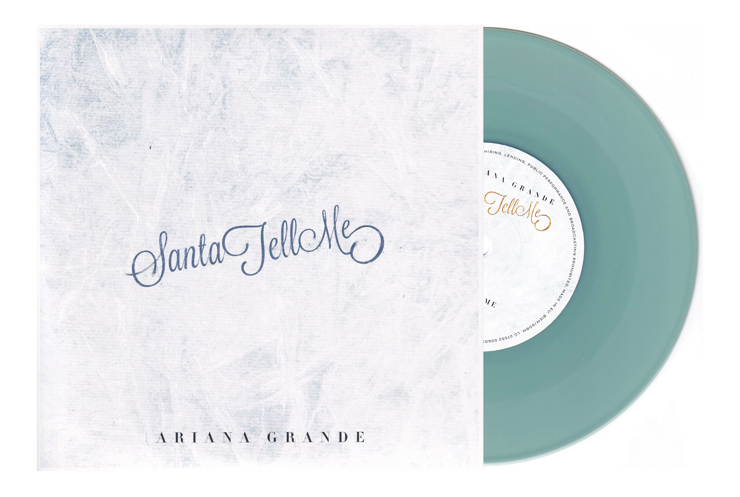 Ariana Grande Santa Tell Me 07 Pulgadas Green Lp Vinyl