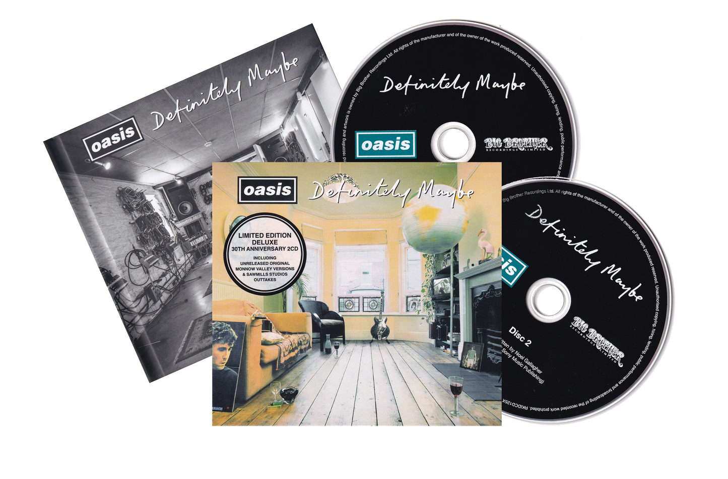 Oasis Definitely Maybe Deluxe 30th Anniversary 2 Cd