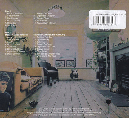 Oasis Definitely Maybe Deluxe 30th Anniversary 2 Cd