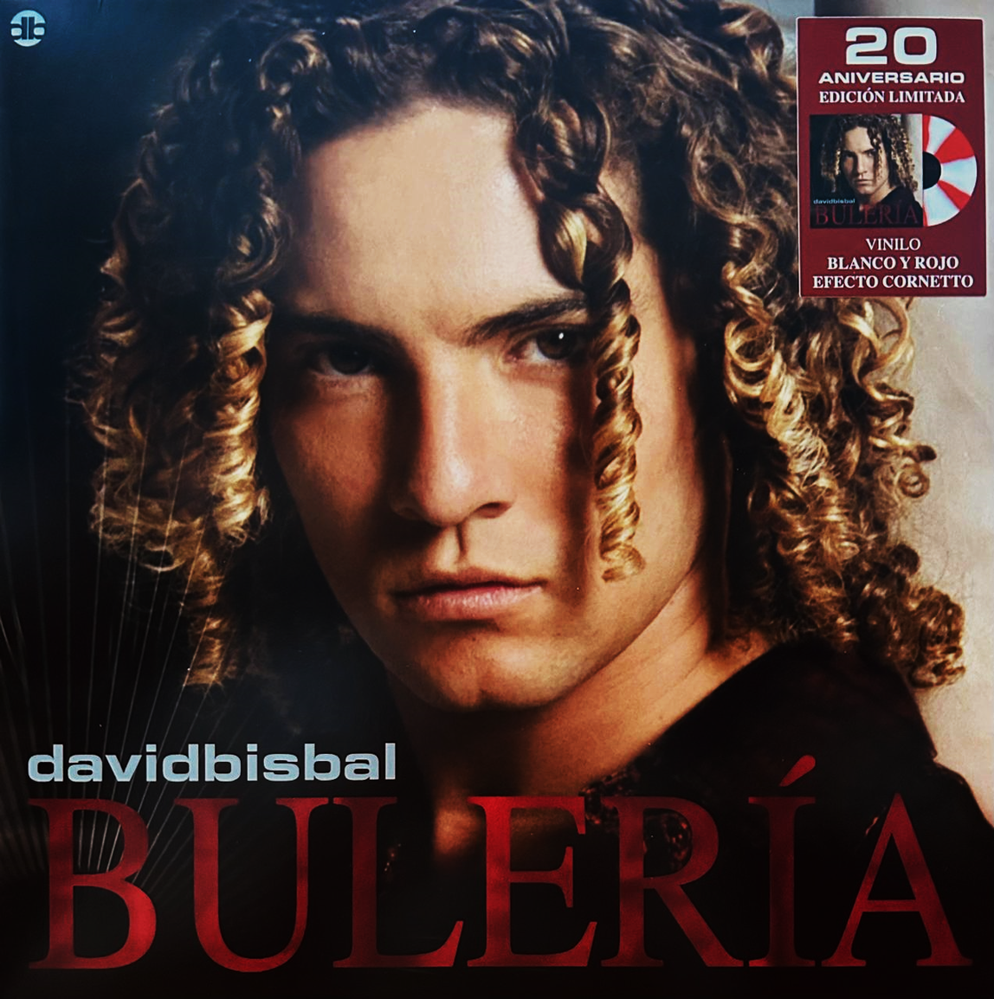 David Bisbal Buleria 20th Aniversario Red & White Lp Vinyl