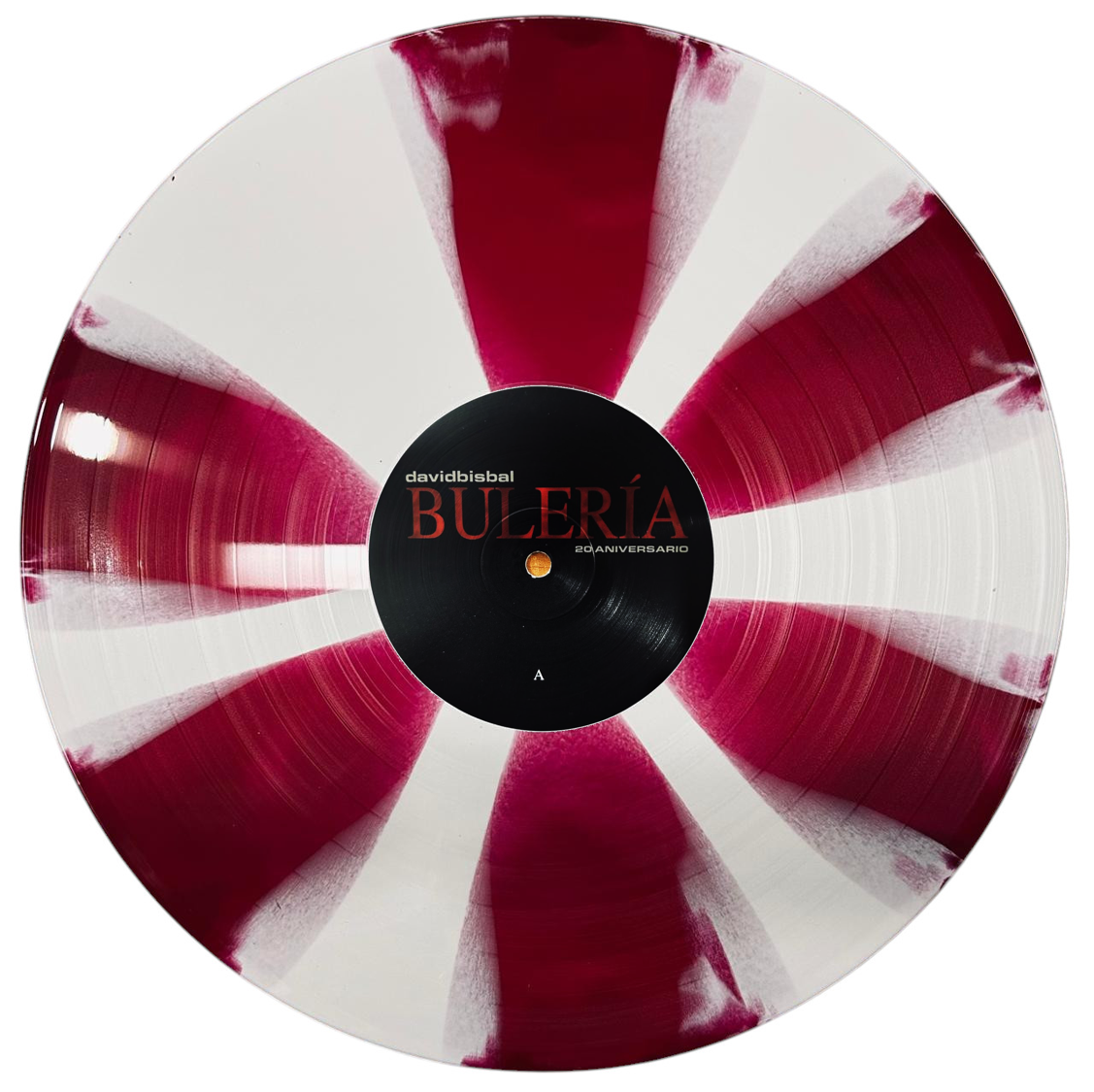 David Bisbal Buleria 20th Aniversario Red & White Lp Vinyl