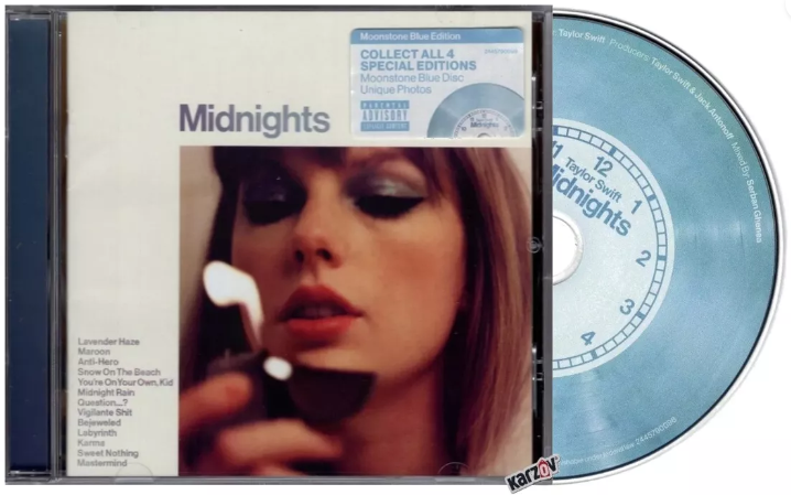 Taylor Swift Midnights Moonstone Blue Edition Disco Cd